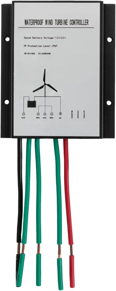 Wind Generator, 100W 12V Vertical Wind Turbine Generator Vertical Axis Wind Turbine Vertical Wind Generators Kit Wind Power Generators w/Controller for Home, Business, Ships