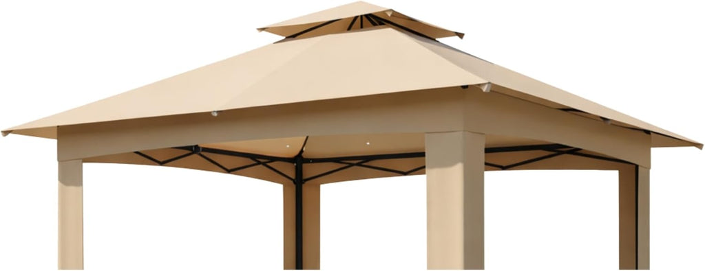 Garden Winds Reinforced RipLock 350 Replacement Canopy Top Cover Compatible with ABCCANOPY, MasterCanopy, and Cooshade 13' x 13' Portable Canopy - Beige