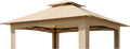 Garden Winds Reinforced RipLock 350 Replacement Canopy Top Cover Compatible with ABCCANOPY, MasterCanopy, and Cooshade 13' x 13' Portable Canopy - Beige
