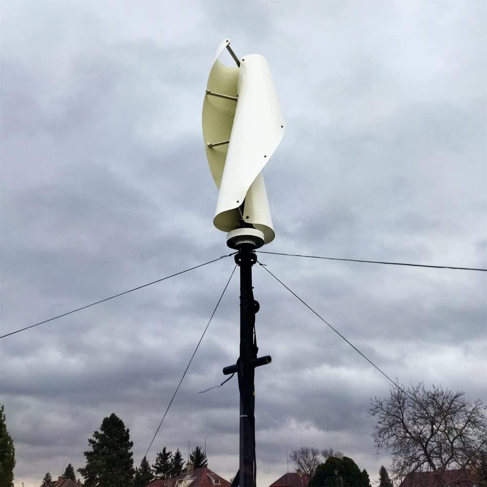 800W 24V Vertical Wind Turbine 3 Phase Maglev Axis Coreless Permanent Magnet Wind Generator Windmill with Hybrid MPPT Controller