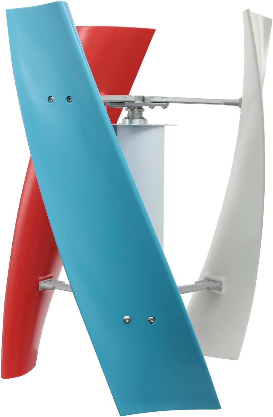 Wind Generator, 100W 24V 3 Blade Vertical Wind Turbine Generator Vertical Axis Wind Turbine Vertical Wind Generators Kit Wind Power Generators w/Auxiliary Wind Wheel for Home, Business, Ships