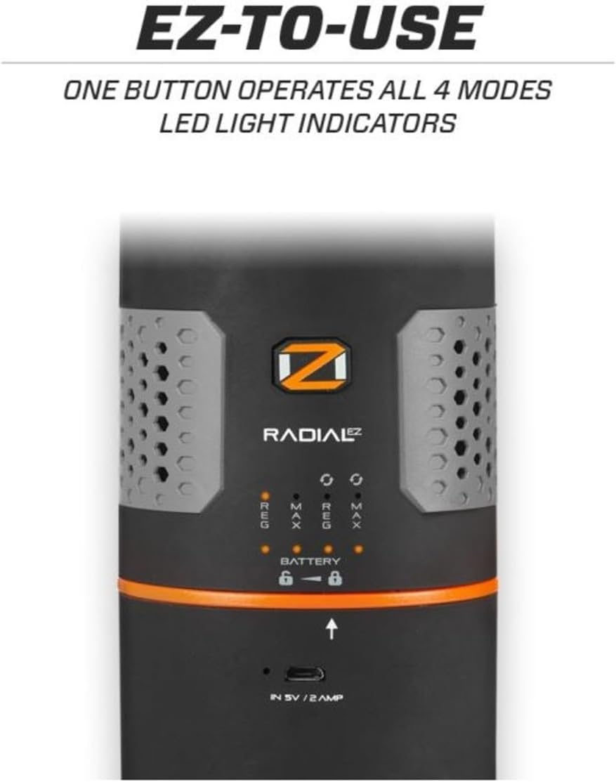 ScentLok OZ Radial EZ, Portable Ozone Generator (Black)