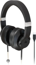 DefenderShield E M F Protection Air Tube Over-Ear Headphones – Designed to Reduce Signal Interference – Built-in Mic and Full-Range Stereo Sound – Foldable Headphones with Mic and Travel Case – USB-C