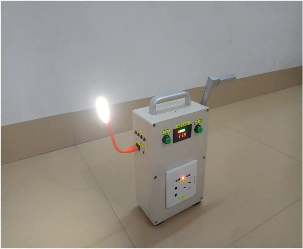 Hand Generator Hand Crank Generator Outdoor Mobile Power Supply Large-Capacity Portable Manual Power Supply for Home use (Color : 10400 mAh, Size : 150W)