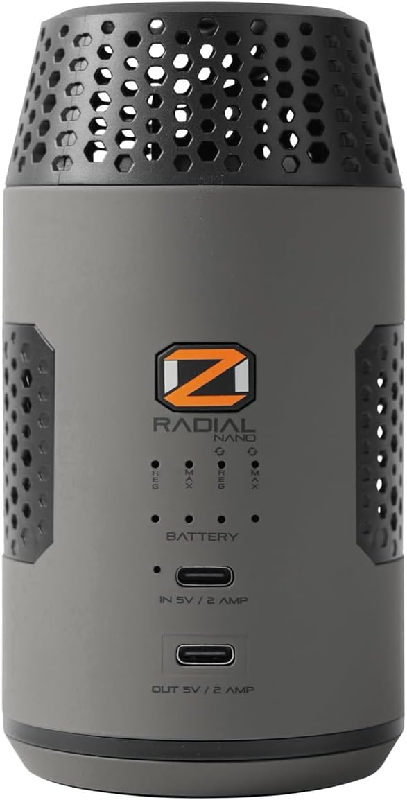 ScentLok OZ Radial Nano, Portable Ozone Generator for Odor Removal (Charcoal)