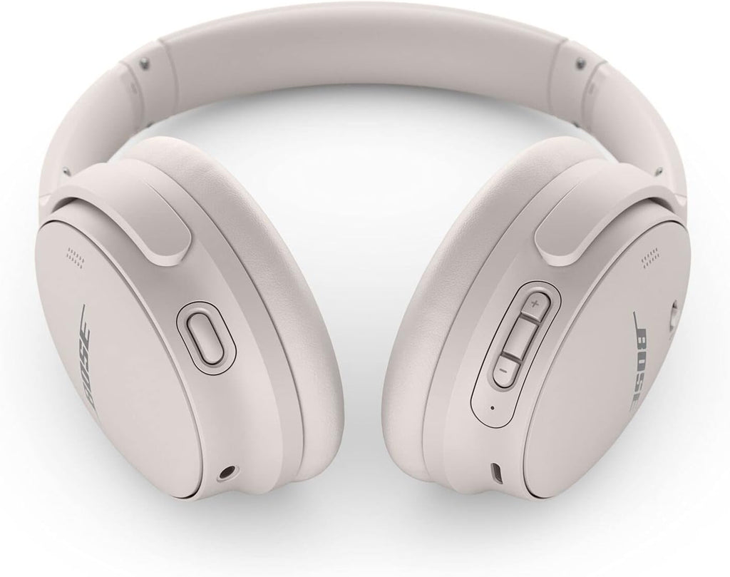 Bose QuietComfort 45 Noise Canceling Bluetooth Headphones (White Smoke) (Renewed)