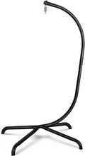 Chihee Hanging Egg Chair Stand,Strong Iron Hammock Chairs Frame with Spring Hook Stable Base,Heavy Duty Swing Chair Stands 330 lbs,C Stand for Hanging Seat Indoor Outdoor Bedroom Patio Garden Balcony