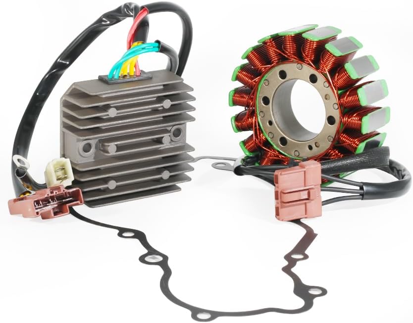 Stator Coil, Regulator Rectifier, Gasket Set Compatible with for KTM 950 Adventure 2003-2005 for KTM 950 ADV 2006, for KTM 990 Adventure 2007-2012, for KTM 990 Supermoto T 2011-2013