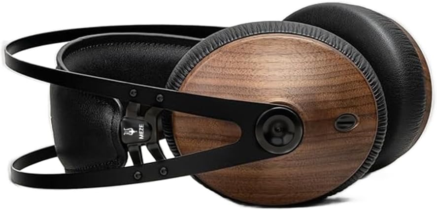 Meze 99 Classics Wired Wooden Closed Back Over Ear Headphones with Microphone (Walnut/Black)