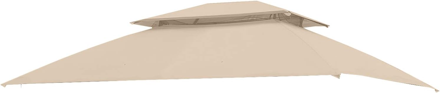 L-GZ815PCO-F 10 x 12 Wicker Gazebo Replacement Canopy Top Cover - RipLock 350