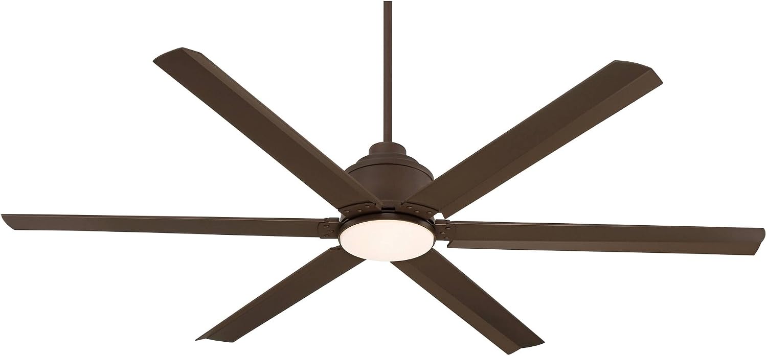Casa Vieja 65' Ultra Breeze Modern Industrial Outdoor Ceiling Fan with Dimmable LED Light Remote Control Oil Rubbed Bronze Wet Rated for Patio Exterior House Home Porch Gazebo Garage - 12' Downrod