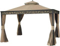 Living Home 10 x 12 Gazebo Replacement Canopy Top Cover - RipLock 350