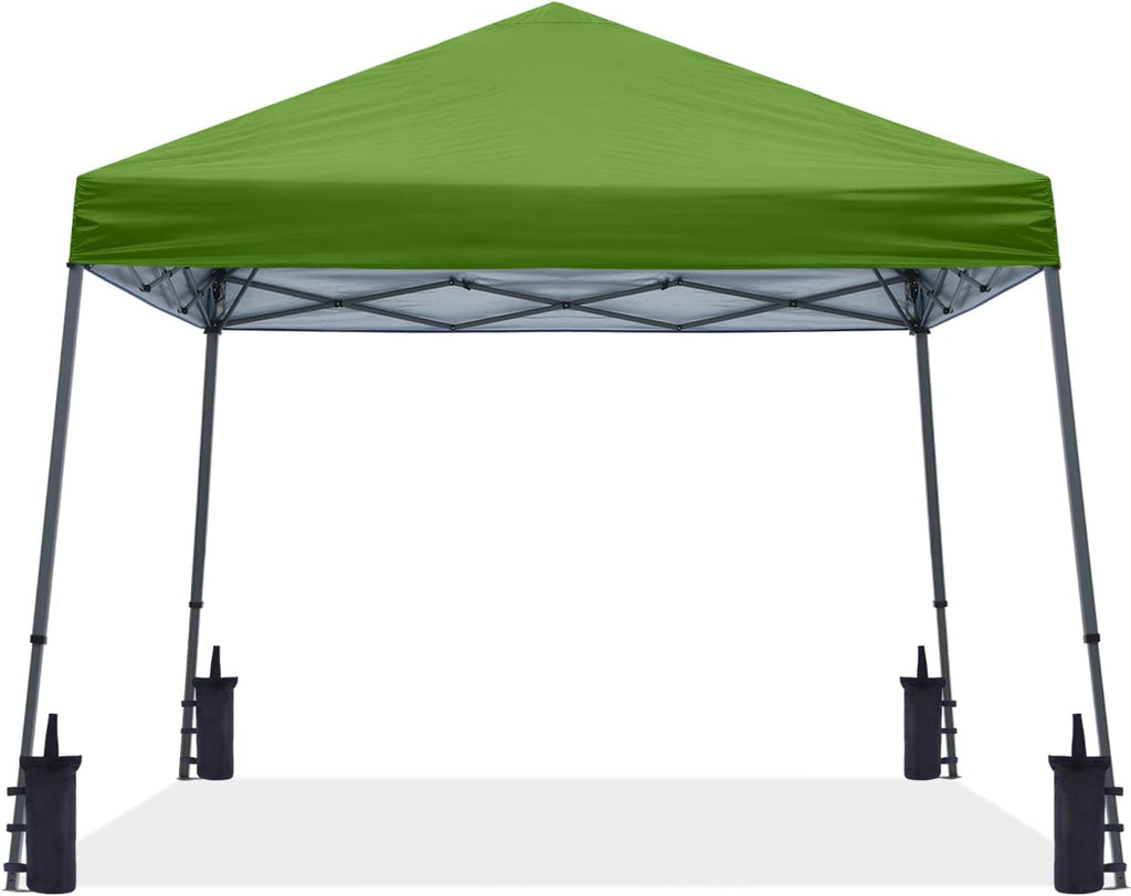 ABCCANOPY Stable Pop up Outdoor Canopy Tent 12 x 12 ft Base / 10 x 10 ft Top, Grass Green