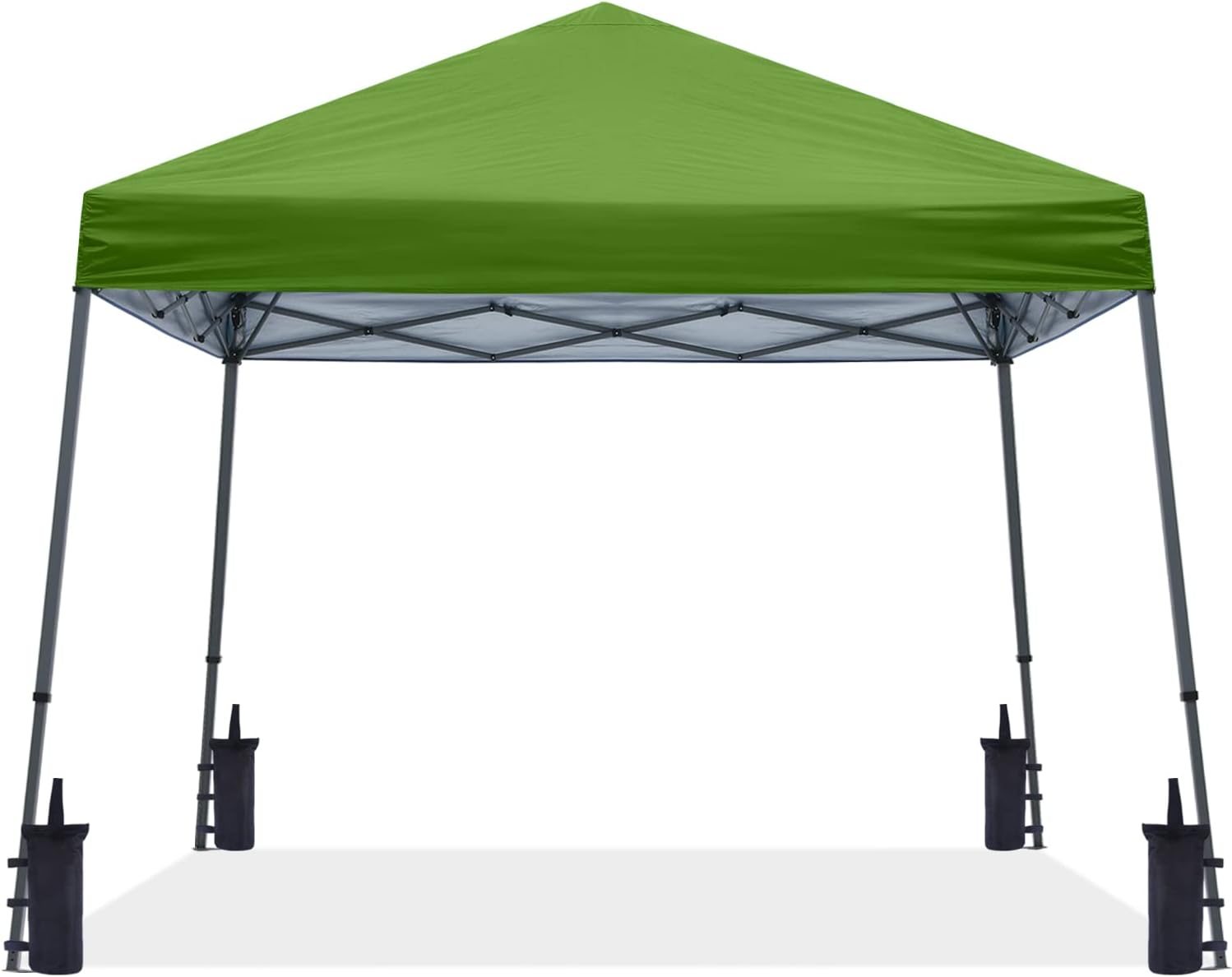 ABCCANOPY Stable Pop up Outdoor Canopy Tent 12 x 12 ft Base / 10 x 10 ft Top, Grass Green
