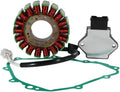 Stator Coil Regulator Rectifier Gasket Set for Honda CBR600F for Honda CBR600 F4 1999-2000, Stator Assy: 31120-MBW-611 Generator Cover 11392-MBW-000, Regulator 31600-MV4-010 31600-MV4-000