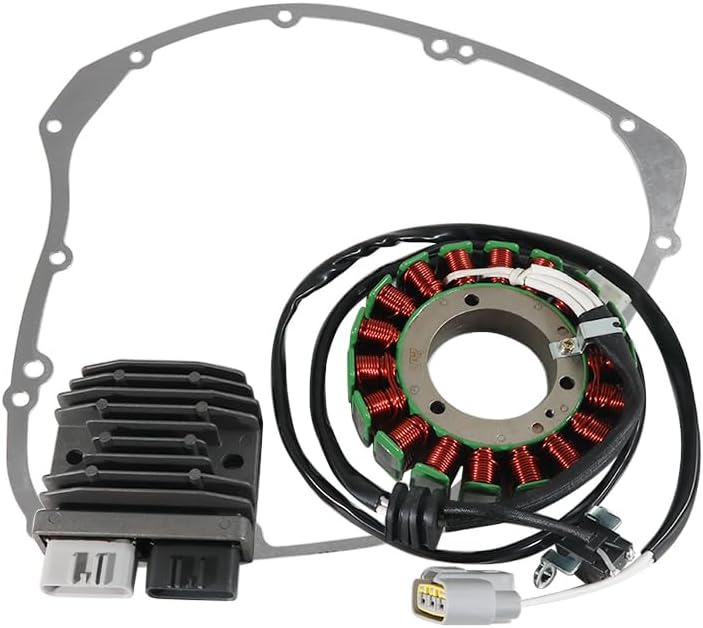 Stator Coil Rectifier Gasket for Yamaha XVS950A V-Star for Yamaha XVS950C XV950, Stator Assy OEM:5S7-81410-00 1TP-81410-00, Generator Cover OEM:3D8-15451-00, Regulator OEM:1D7-81960-01 27D-81960-00