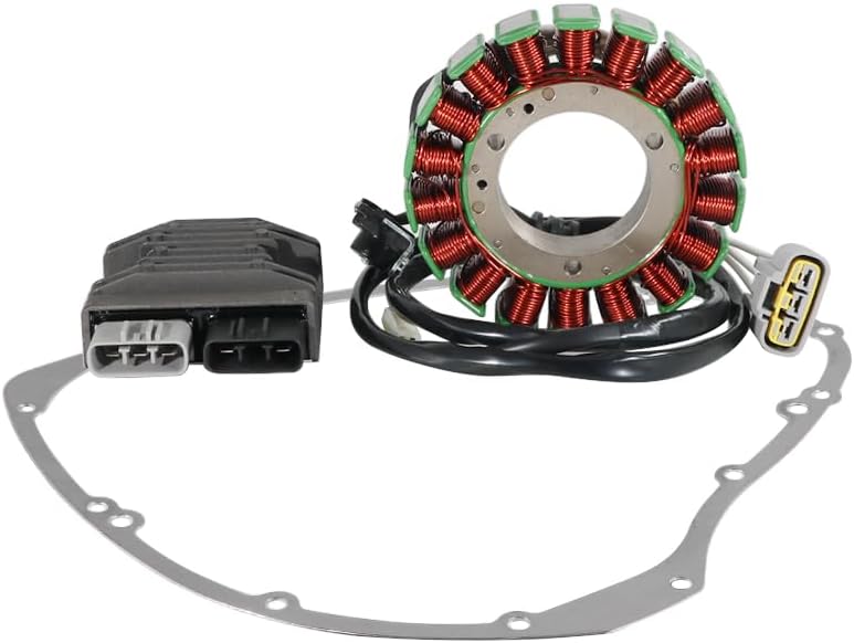 Stator Coil Rectifier Gasket for Yamaha XVS950A V-Star for Yamaha XVS950C XV950, Stator Assy OEM:5S7-81410-00 1TP-81410-00, Generator Cover OEM:3D8-15451-00, Regulator OEM:1D7-81960-01 27D-81960-00