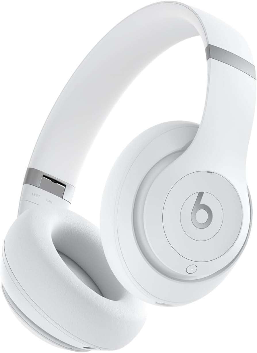 Beats Studio Pro Premium Wireless Over-Ear Headphones- Up to 40-Hour Battery Life, Active Noise Cancelling, Great for travel & commuting, USB-C Lossless Audio, Apple & Android Compatible - Matte White