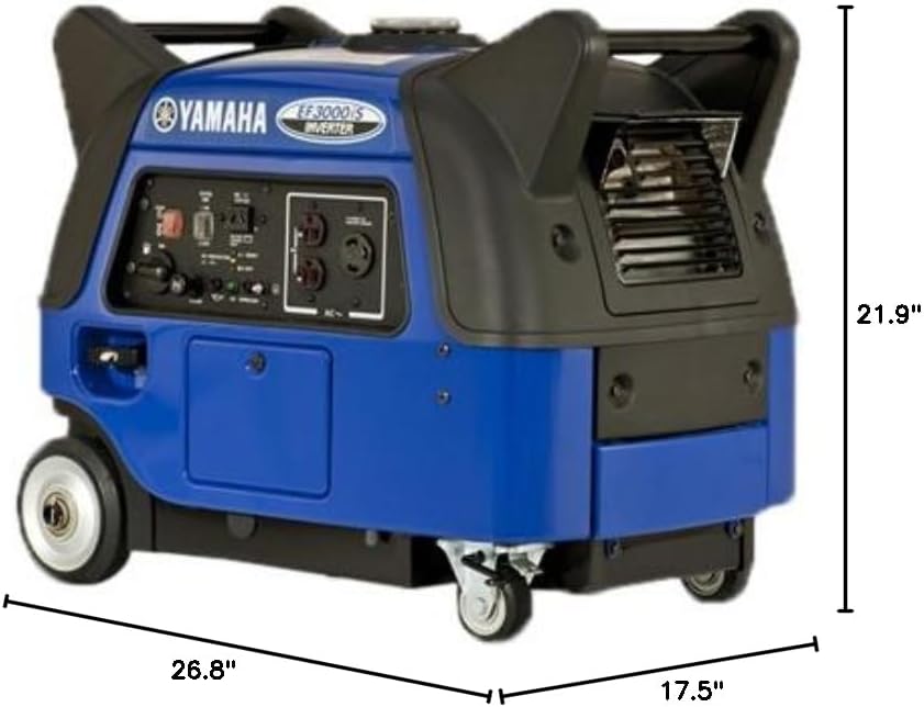 YAMAHA EF3000iS, 2800 running Watts/3000 Starting Watts, Gas Powered Portable Inverter