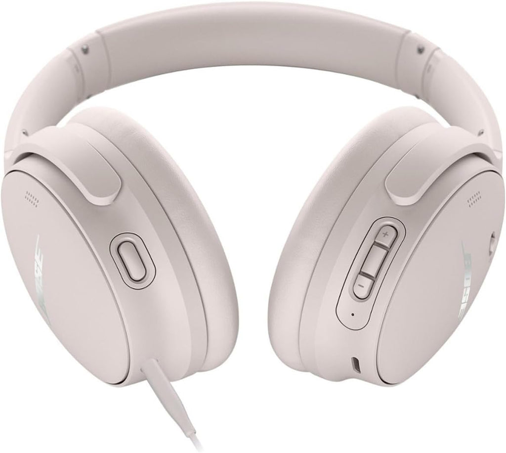 Bose QuietComfort Headphones - Wireless Bluetooth Headphones, Active Over Ear Noise Cancelling and Mic, Deep Bass Bundle + Desktop Headphone Stand + Green Extreme Dual Wall Charger (White)