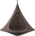 Vivere CACDT7 Sheltered Hanging Chair Polyester Cotton Blend Double, Taupe