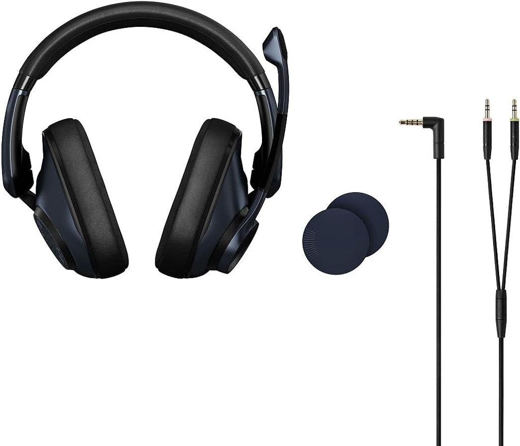 EPOS H6Pro - Closed Acoustic Gaming Headset with Mic – Lightweight Over-Ear Design – Lift-to-Mute – Compatible with Xbox, PS4, PS5 & PC – Black