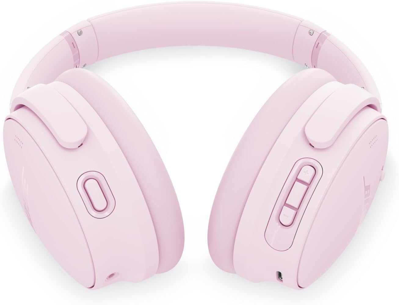 Bose QuietComfort Headphones - Wireless Bluetooth Headphones, Active Over Ear Noise Cancelling and Mic, USB-C Charging, Deep Bass, Up to 24 Hours of Playtime, Petal Pink - Limited Edition Color