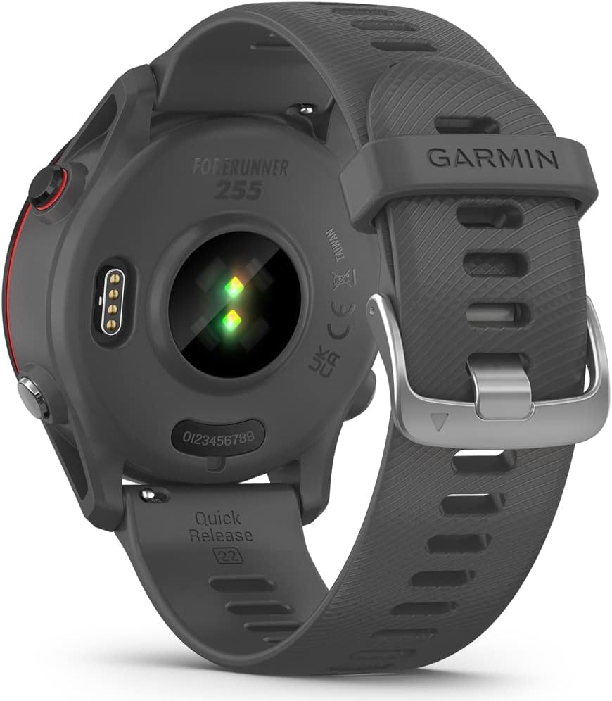 Garmin Forerunner 255 GPS Smartwatch Slate Gray Bundle with 2 YR CPS Enhanced Protection Pack (010-02641-00) (Renewed)