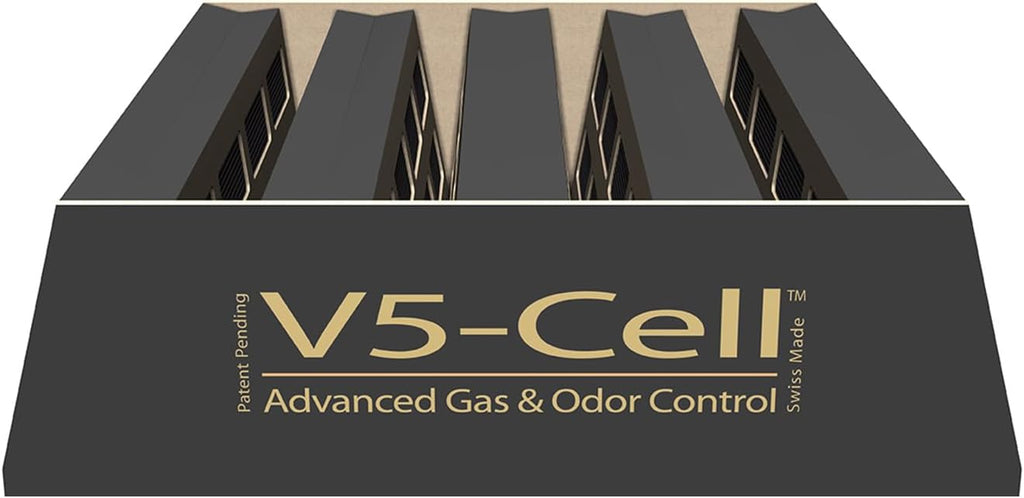 IQAir V5-Cell Filter 3Pk - Genuine Replacement Air Filter HealthPro Plus - Activated Carbon & Alumina Filter for Versatile Gas and Odor Control - Swiss Made Filters for Air Purifiers