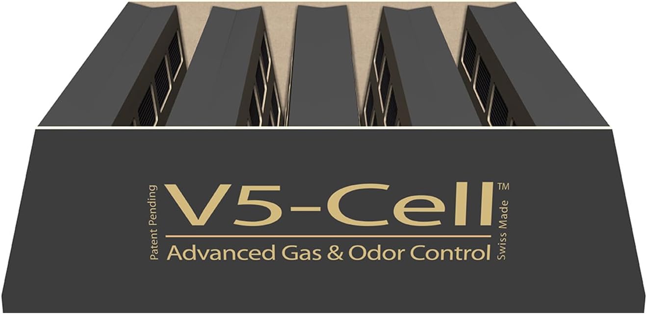 IQAir V5-Cell Filter 3Pk - Genuine Replacement Air Filter HealthPro Plus - Activated Carbon & Alumina Filter for Versatile Gas and Odor Control - Swiss Made Filters for Air Purifiers