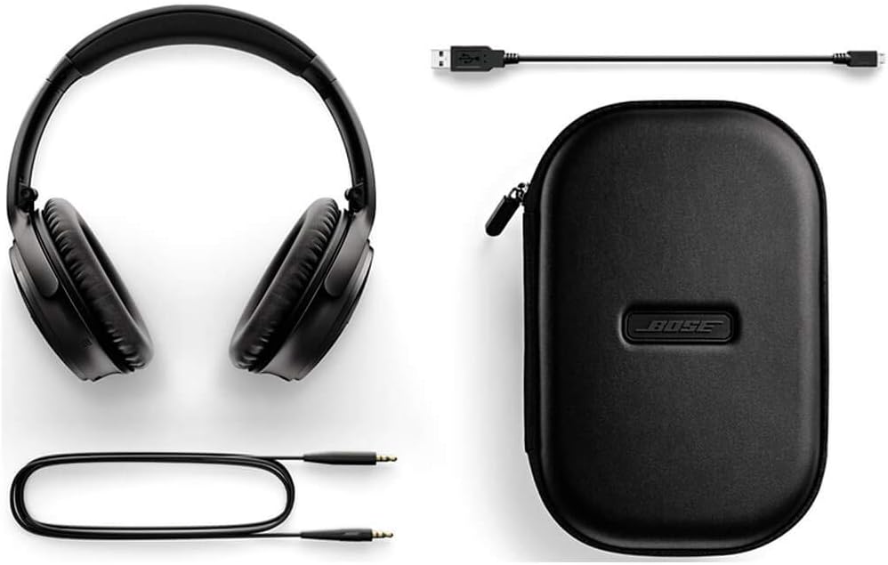 Bose QuietComfort 35 II Wireless Bluetooth Headphones, Noise-Cancelling, with Alexa Voice Control - Black