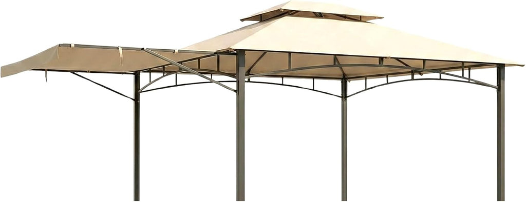 Garden Winds Reinforced Replacement Canopy Top Cover Compatible with The 8633934 Casual Way Awning 10' x 12' Gazebo - Classic Sand, Riplock 350