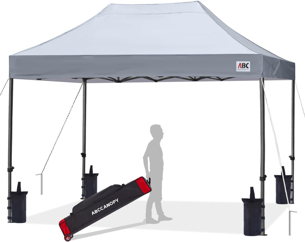 ABCCANOPY Patio Pop Up Canopy Tent 8x12 Commercial-Series (Gray)