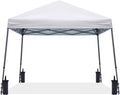 ABCCANOPY Stable Pop up Outdoor Canopy Tent 8 x 8 ft Base / 6 x 6 ft Top, White