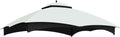 10x12 Ft Outdoor Patio Gazebo Replacement Canopy for Lowe's Allen Roth 10x12 Gazebo #GF-12S004B-1, Double Tiered Roof Top Cover, UV Protection & Waterproof Fabric, White (Frame Not Included)