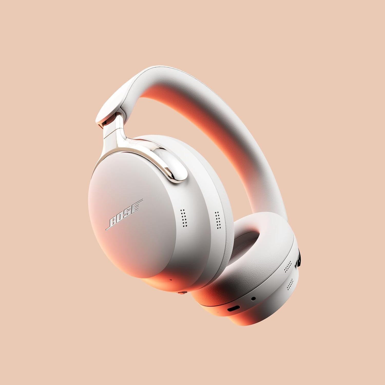 Bose (2nd Gen QuietComfort Ultra Bluetooth Headphones, Wireless Headphones with Spatial Audio, Over Ear Noise Cancelling with Mic, Up to 30 Hours of Play time + 20W Wall Charger (White)