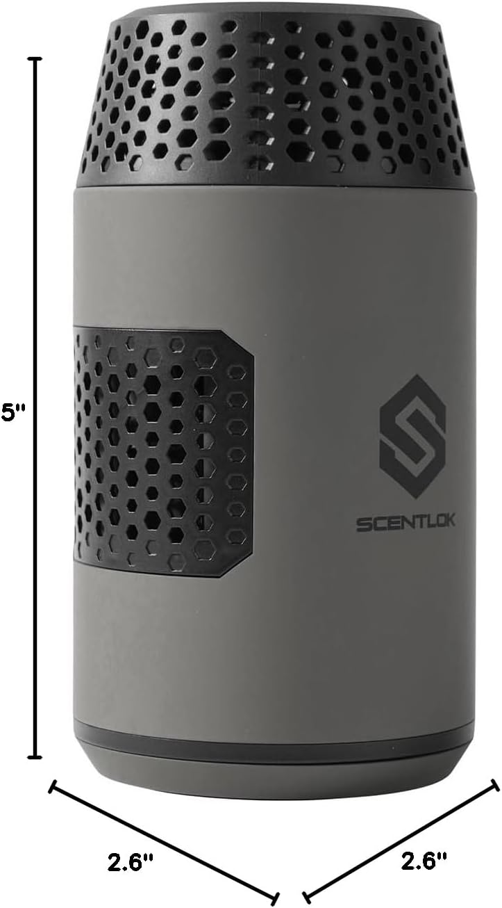 ScentLok OZ Radial Nano, Portable Ozone Generator for Odor Removal (Charcoal)