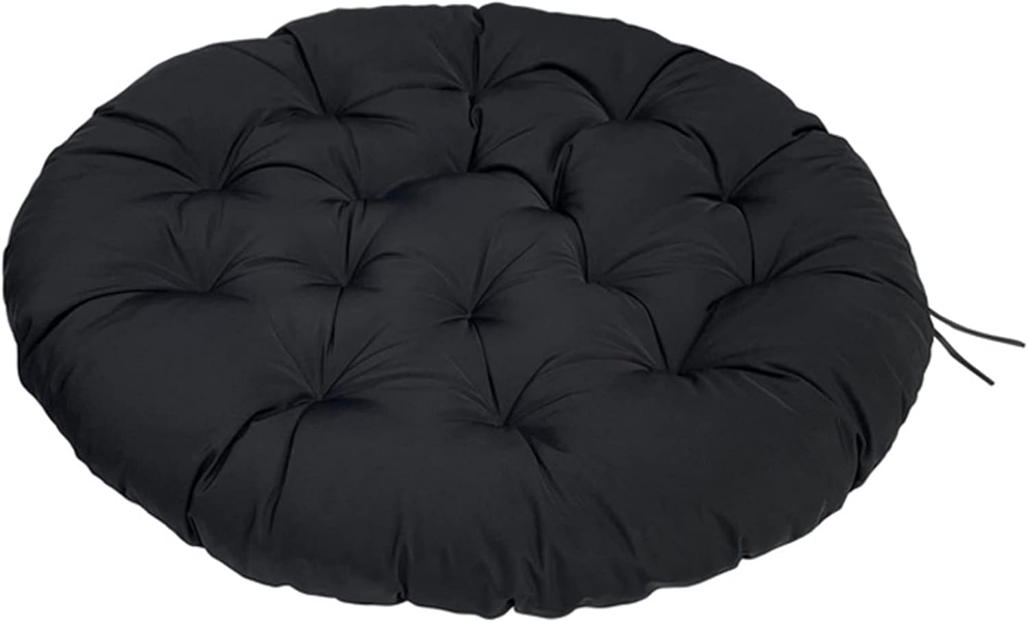 Lifup Water Resistant Papasan Cushion, Rocker Chair Pads, Hammock Seating Cushion for Hanging Egg Chair Folding Garden Sofa Patio Garden Swing Chair Black Round 51'