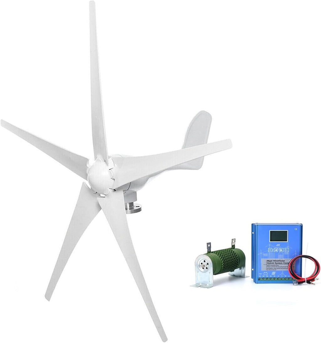 3000W Wind Turbine Generator 12V 24V 48V Windmill With MPPT Controller Power Supply Kit Solar Complementary Permanent Magnet Wind Turbine Generator Home Project Use Street Lighting ( Color : 24V )