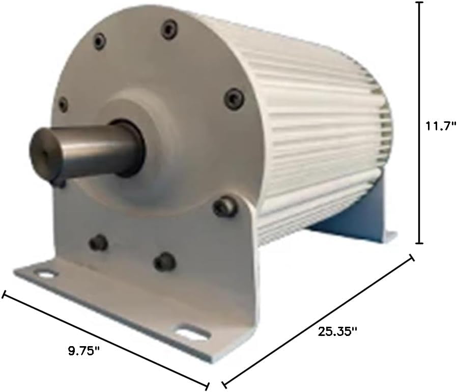 Low Speed 50KW 40KW Permanent Magnet Generator AC 3 Phase Wind Turbine 230V 380V Motors tor for Home Use for Home, Farm, RVs, Boats(120V_40KW)