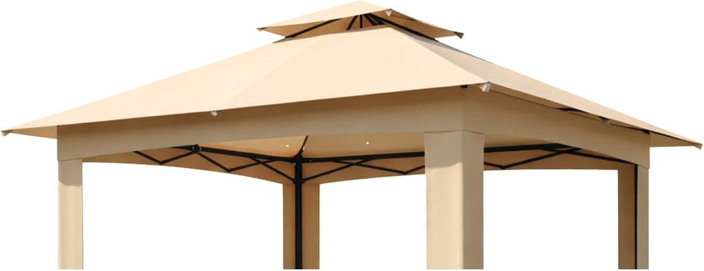 Garden Winds Reinforced Replacement Canopy Top Cover Compatible with The ABCCANOPY, MasterCanopy, and Cooshade 13' x 13' Portable Pop Up Gazebo - Classic Sand, Riplock 350
