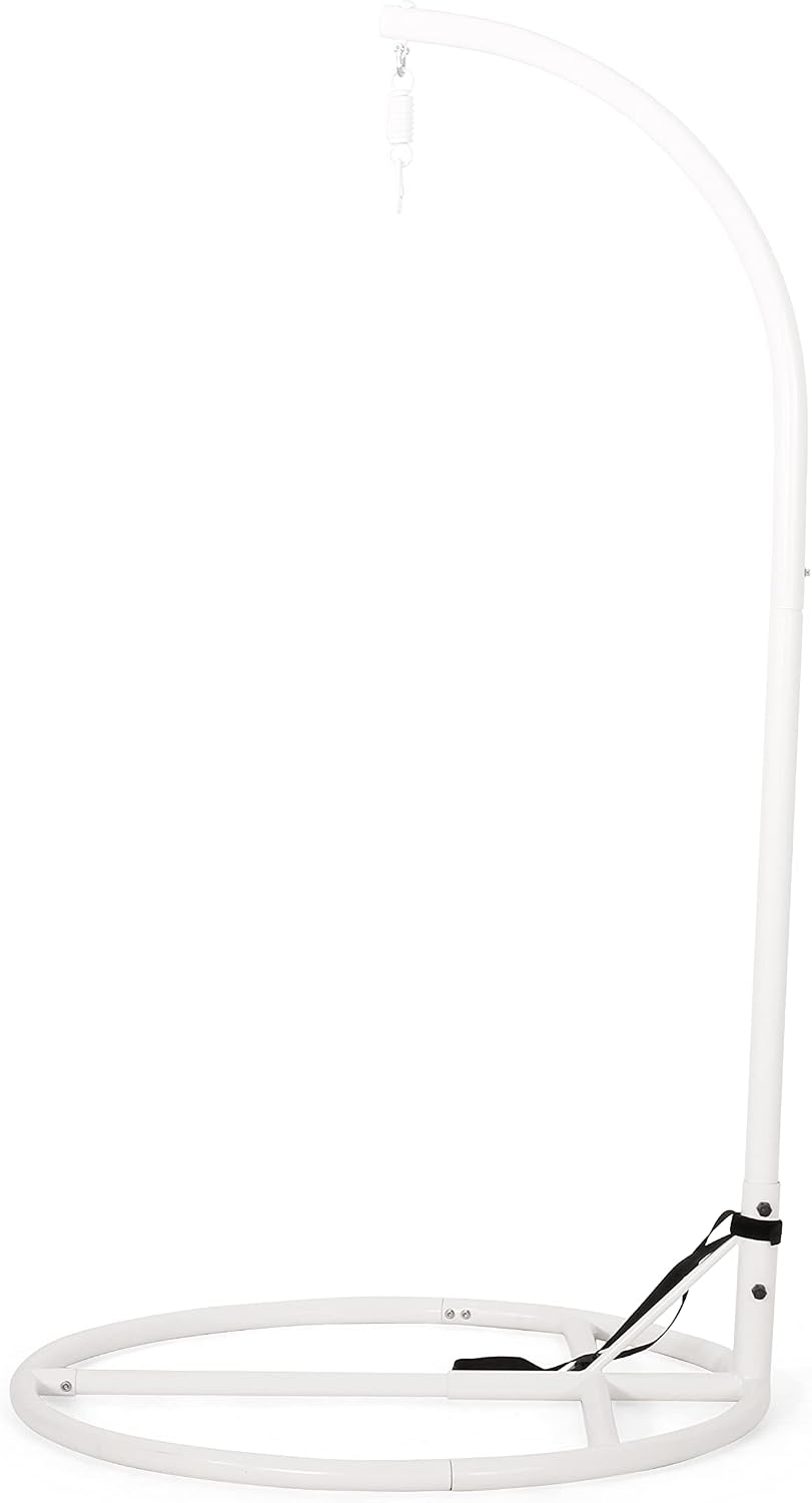 Christopher Knight Home Briggs Indoor/Outdoor Hanging Chair Stand Only - White