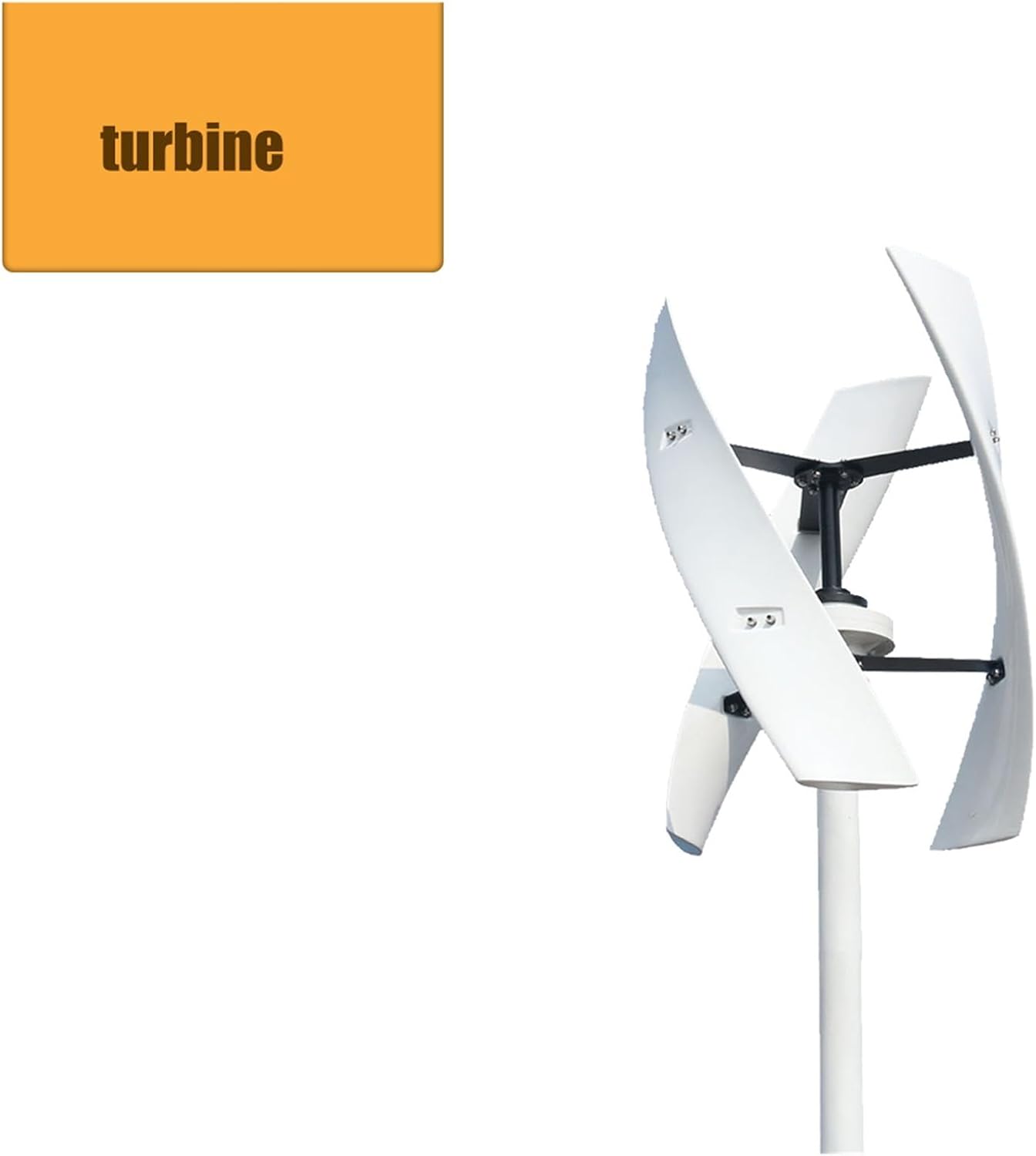 Wind Turbine 25KW 20KW Vertical Generator 12V 24V 48V with MPPT Charge Controller for Home Use Hybrid Charge for Home, Farm, RVs, Boats(Wind Turbine only,12V_25KW)