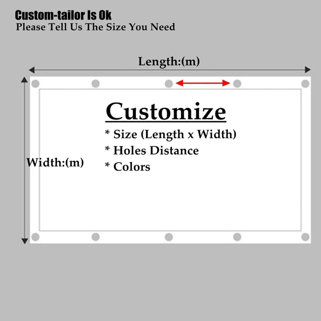 Waterproof Side Panels Clear Tarp Panel with Zipped Door, Weather Resistant Pergola Side Curtains, for Gazebo, Porch, Customizable (Size : 9x10ft/2.6x3m)