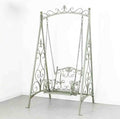 Swing Chair, Retro Wrought Iron Outdoor Single Swing Hanging Basket Rocking Chair, Courtyard Garden Chair Children's Hanging Chair