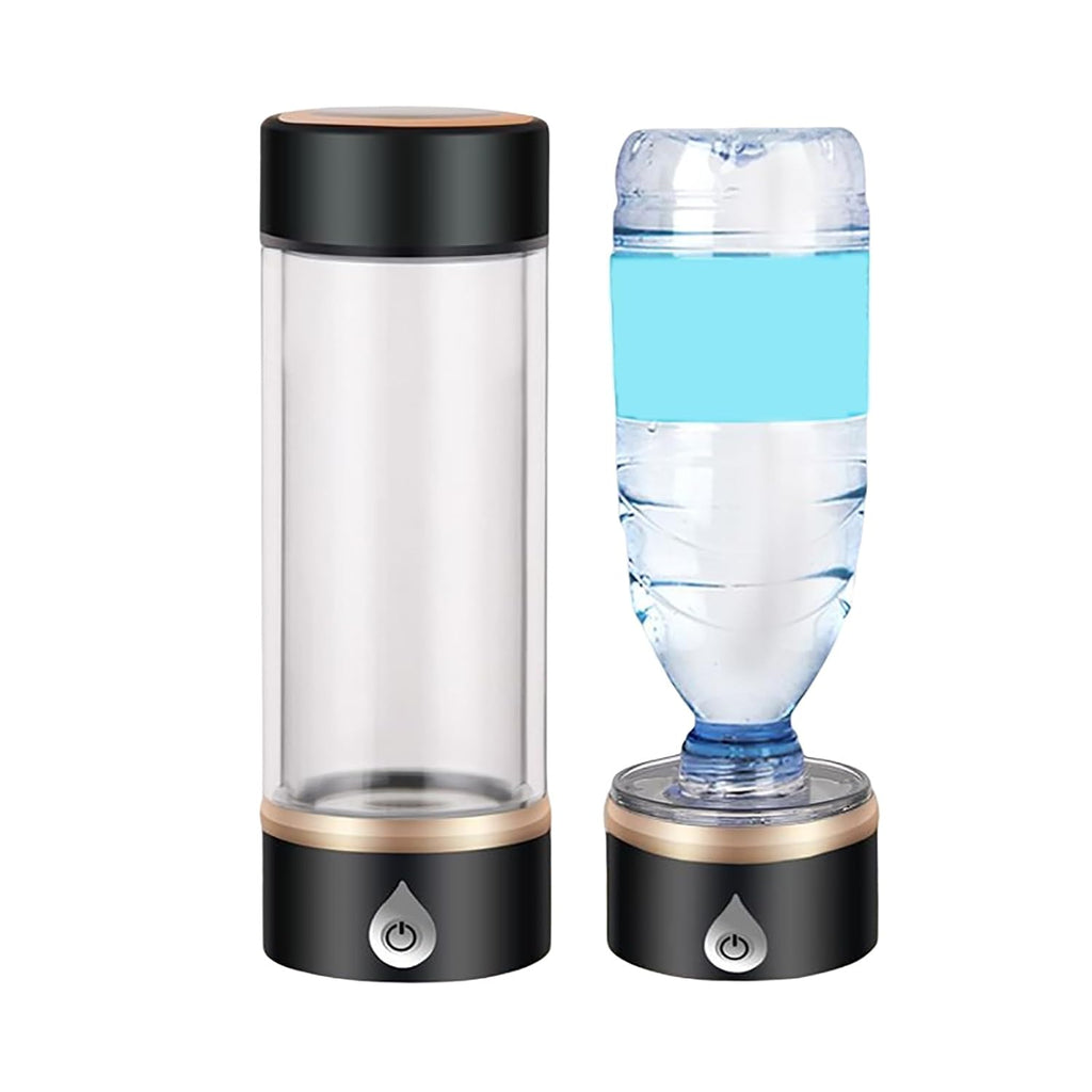 Hydrogen-Rich Generator, 3 Mins Portable USB Rechargeable Ionized Water Generator, Ozone and Chlorine Release, for Health Preserving(Color:Black)