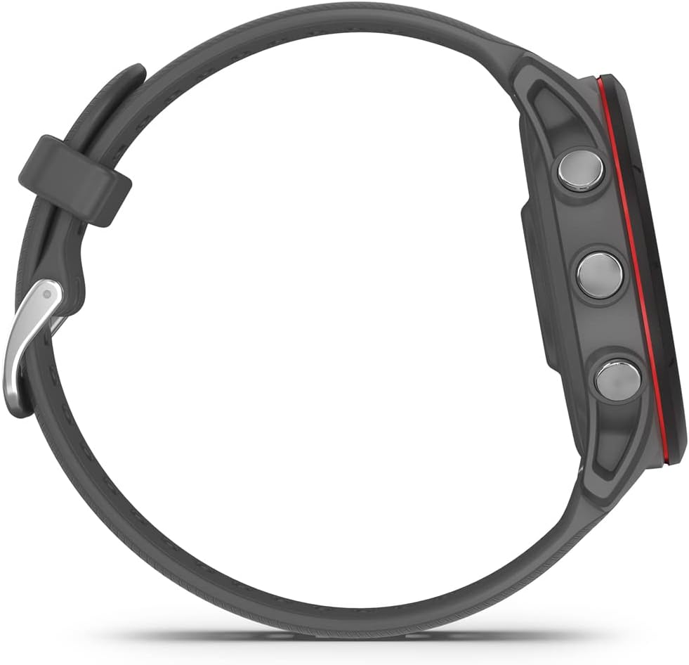 Garmin Forerunner 255 GPS Smartwatch Slate Gray Bundle with 2 YR CPS Enhanced Protection Pack (010-02641-00) (Renewed)