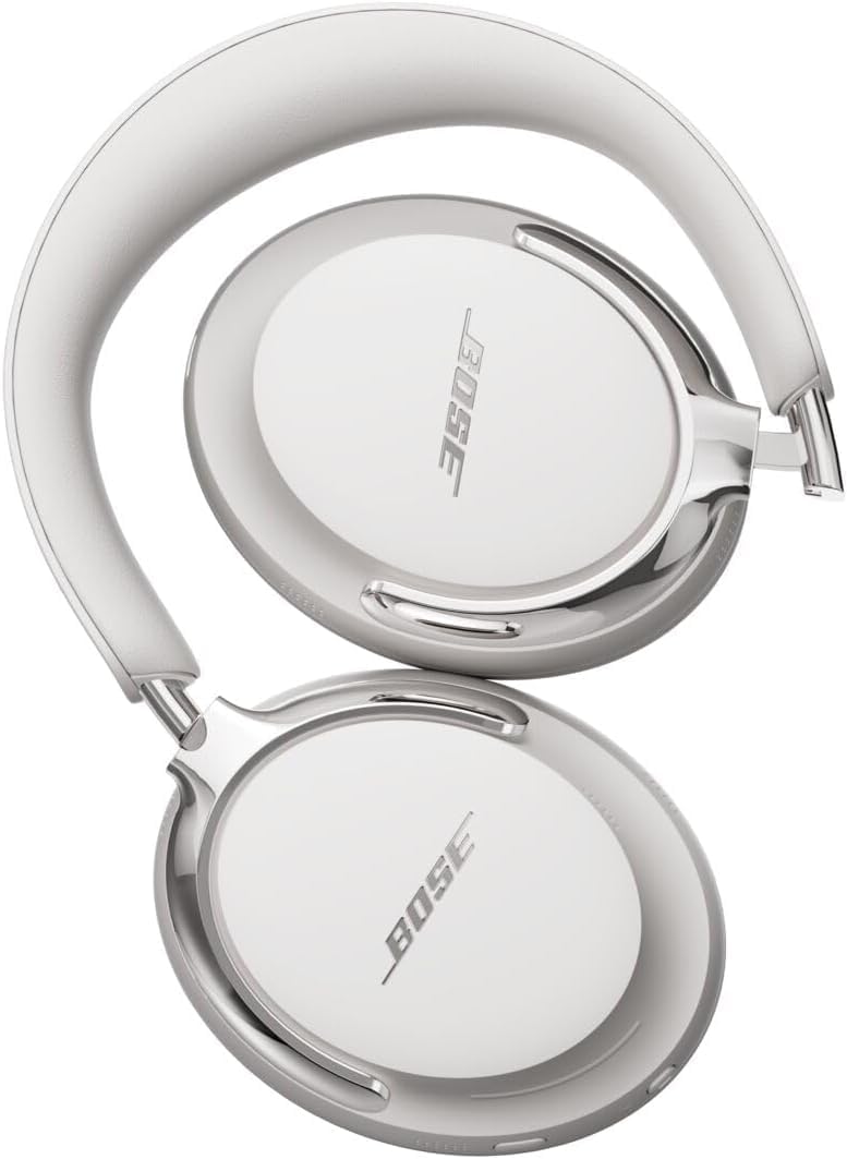 Bose (2nd Gen QuietComfort Ultra Bluetooth Headphones, Wireless Headphones with Spatial Audio, Over Ear Noise Cancelling with Mic, Up to 30 Hours of Play time + 20W Wall Charger (White)