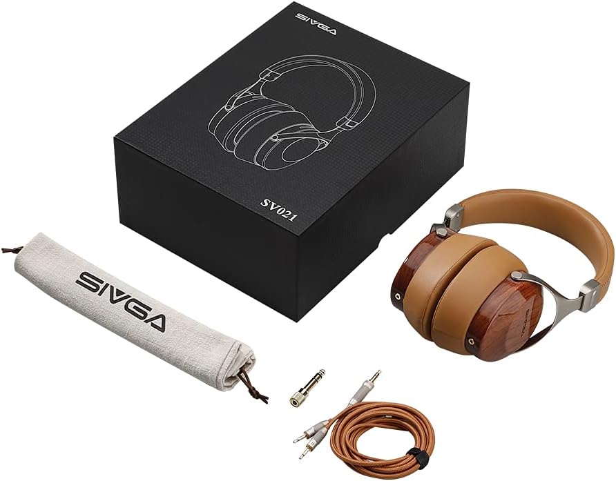 SIVGA SV021 Robin Classic Rosewood Wooden Closed Back Wired Over-Ear Headphone