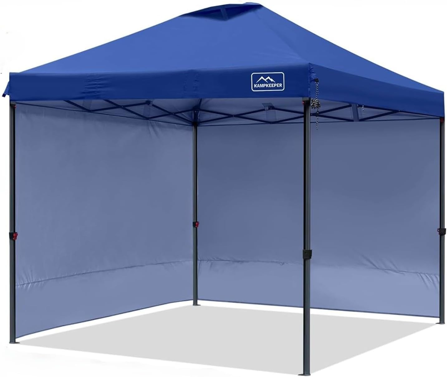 KAMPKEEPER 10x10 Pop-Up Canopy Tent, Waterproof, Portable Shade with Side Walls, Adjustable Instant Outdoor Shelter for Camping, Backyard, and Events, Navy Blue